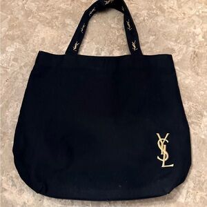 Yves Saint Laurent GWP Black and Gold Tote